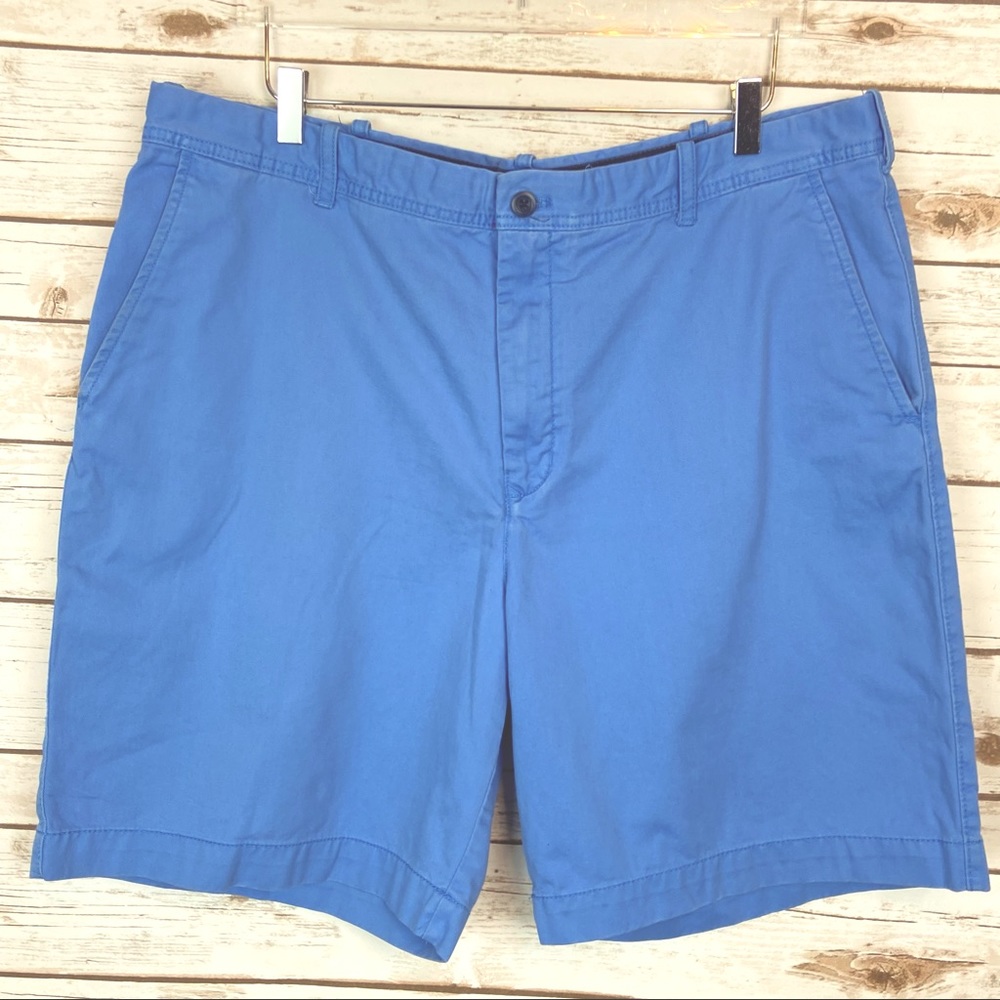 Mens IZOD Sz 40 Flat Front Cotton Shorts